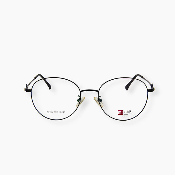 نظارة EYEWEAR موديل 10169، بتصميم بيضاوي كلاسيكي وإطار معدني أسود.