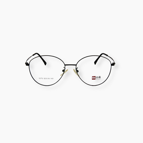 نظارة EYEWEAR موديل 5270، بتصميم ناعم وإطار معدني أسود.